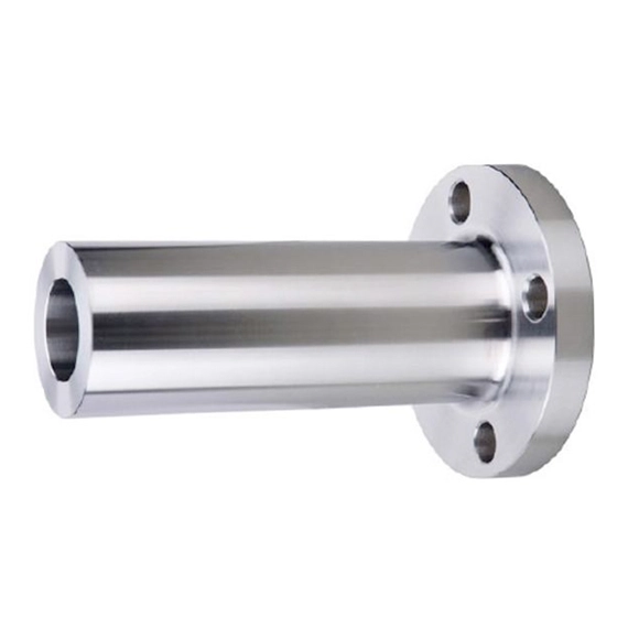 Long weld-neck flange with extended straight neck