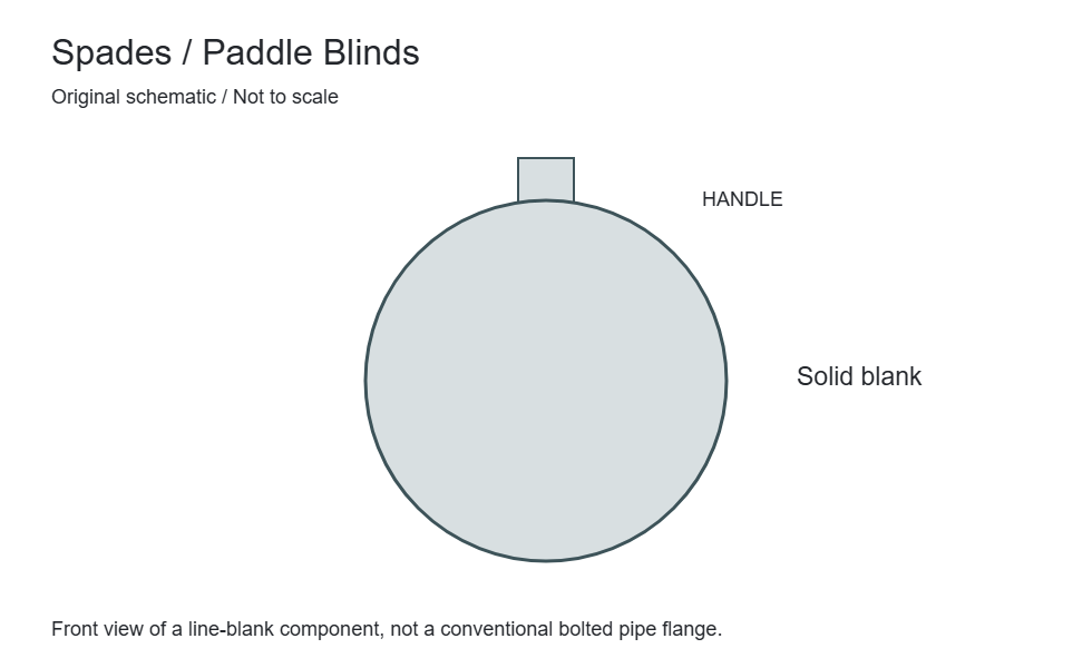 Original solid paddle-blank front view. The handle and blank are conceptual; thickness, facing and identification follow the project specification.